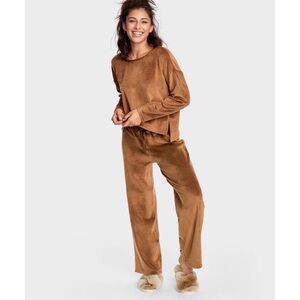 Women's Tan Lounge Set - Caramel Latte Color Size XXL